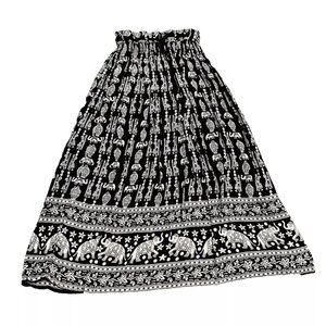 Ananda's Collection Indian Maxi Skirt Women Gypsy Hippie Retro Ethnic Size Small